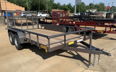 77″ x 14′ tandem axle utility trailer “Smoked Charcoal Gray”