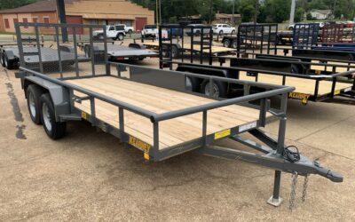 16′ utility trailer with gate “Umber Gray”